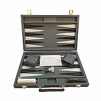 Backgammon - 15 inch Grey Vinyl Case