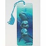 Dolphin Trio - 3D Bookmark.