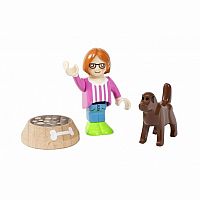 Girl and Dog - Retired.