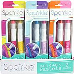 Sparkle Hair Chalk Pastels 2 Pack - Assorted.
