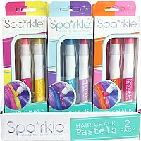 Sparkle Hair Chalk Pastels 2 Pack - Assorted.
