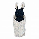 Bunny Rattle & Burp Cloth Set 