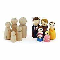 Craft Wood People - 10 Assorted 