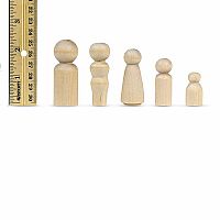 Craft Wood People - 10 Assorted 