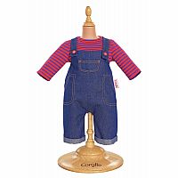 Corolle: Denim Overalls Set - 17 inch