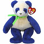 Domino Blue and Cream Panda - TY Original Beanie Baby 30th Anniversary.  