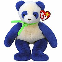 Domino Blue and Cream Panda - TY Original Beanie Baby 30th Anniversary.  