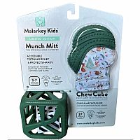 Munch Mitt & Chew Cube Holiday Gift Pack - Green 