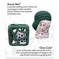 Munch Mitt & Chew Cube Holiday Gift Pack - Green 