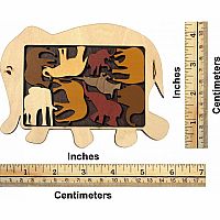 Elephant Parade Wooden Packing Puzzle
