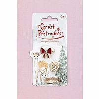 Holiday Bow & Snowflake Ring Set