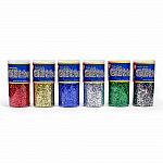 Glitter 4 oz - 6 Assorted Colours