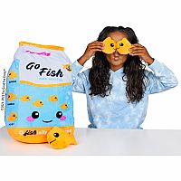 Go Fish Furry and Fleece Plush Pillow