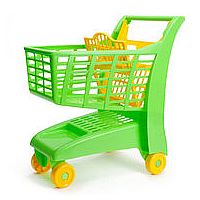 Mini Shopping Cart - Assorted Colours.