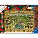 Harry Potter Hogwarts Map - Ravensburger