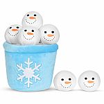 Snow Much Fun Snowballs and Bucket Plush Pillow