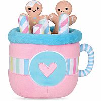 Dunking Gingerbread Plush Pillow