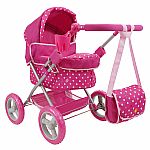 Sunshine Dots Deluxe Doll Pram  