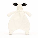 Bashful Black & Cream Puppy Comforter - Jellycat