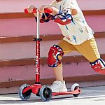 Mini Micro Deluxe LED Kickboard Scooter - Red (Lime not available) 