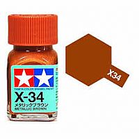 Metallic Brown - X-34 - Tamiya Color Enamel Paint 
