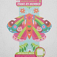Colorific Canvas Kit Paint-By-Number Marvelous Moth 