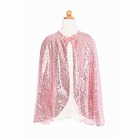 Precious pink Sequins Cape - Size 5-6 