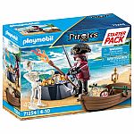 Pirates: Starter Pack Pirate with Rowing Boat - Retired