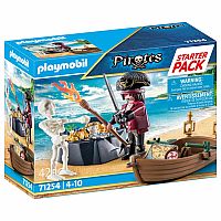 Pirates: Starter Pack Pirate with Rowing Boat - Retired