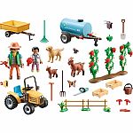 Country: Tractor with Trailer and Water Tank