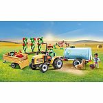 Country: Tractor with Trailer and Water Tank