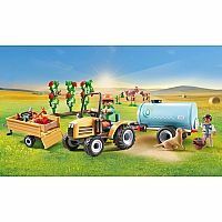 Country: Tractor with Trailer and Water Tank