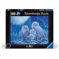 Glow in the Dark : Owls in Moonlight 