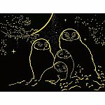 Glow in the Dark : Owls in Moonlight 