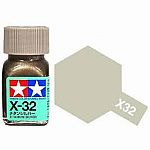 Gloss Titanium Silver - X-32 - Tamiya Color Enamel Paint 