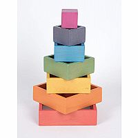 Wooden Rainbow Architect - Squares
