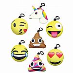 Emoji Squishems Clips - Marshmallow Scented 