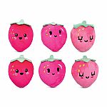 Strawberry Packaging Fleece Plush Pillow