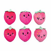 Strawberry Packaging Fleece Plush Pillow