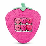 Strawberry Packaging Fleece Plush Pillow