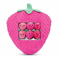 Strawberry Packaging Fleece Plush Pillow
