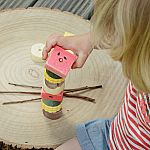 Sensory Play Stones - Threading Kababs 