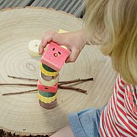 Sensory Play Stones - Threading Kababs 