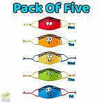 Crayola Kids Reusable Cloth Face Mask Set - Tip Faces - Retired