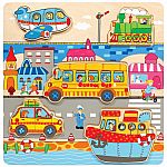 Transportation Chunky Wooden Puzzle