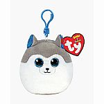 Slush Husky Mini Squish-A-Boo Clip.