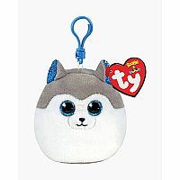 Slush Husky Mini Squish-A-Boo Clip.