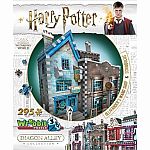 3D Puzzle: Harry Potter Diagon Alley - Olivanders Wand Shop & Scribbulus
